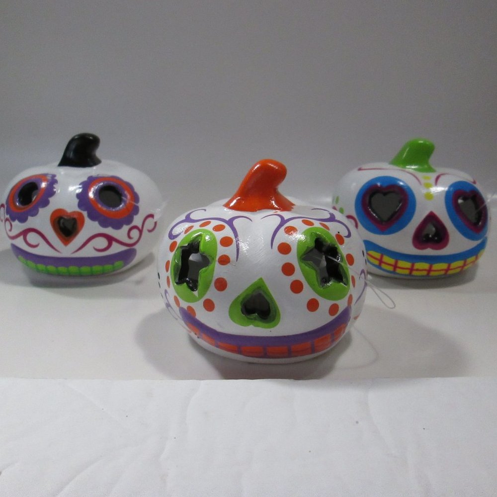 new Jack-o-lantern day of the dead lighted deco